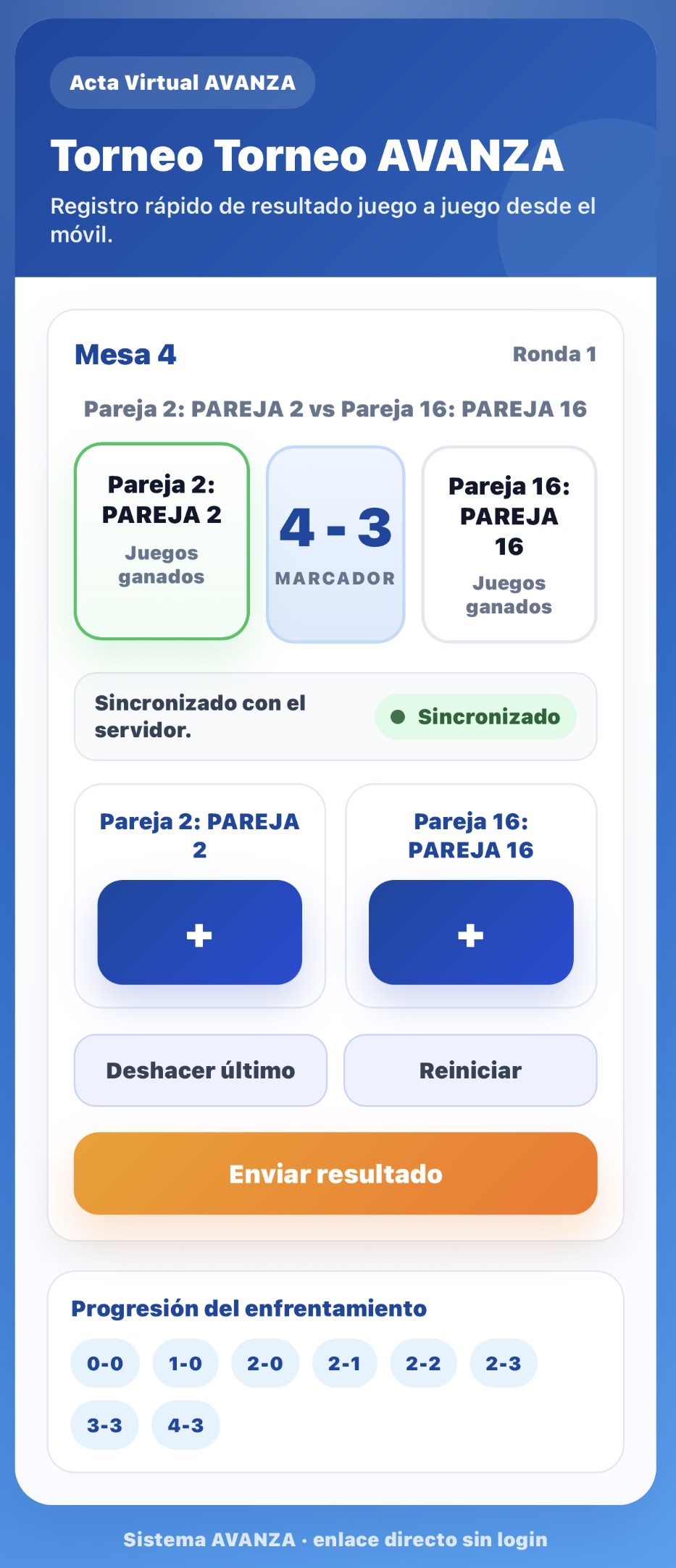 Paso 2: Rellenar el resultado